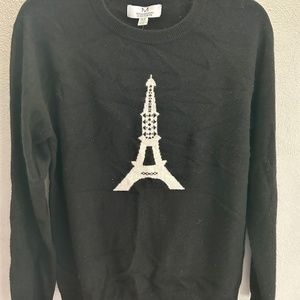Magaschoni Sweaters | New! M Magaschoni Cashmere Crew Neck Eiffel tower